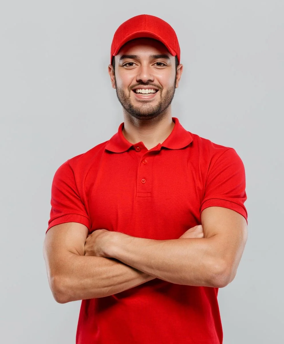 Subjefe de empresa de electricistas coordinando equipo técnico en obra eléctrica